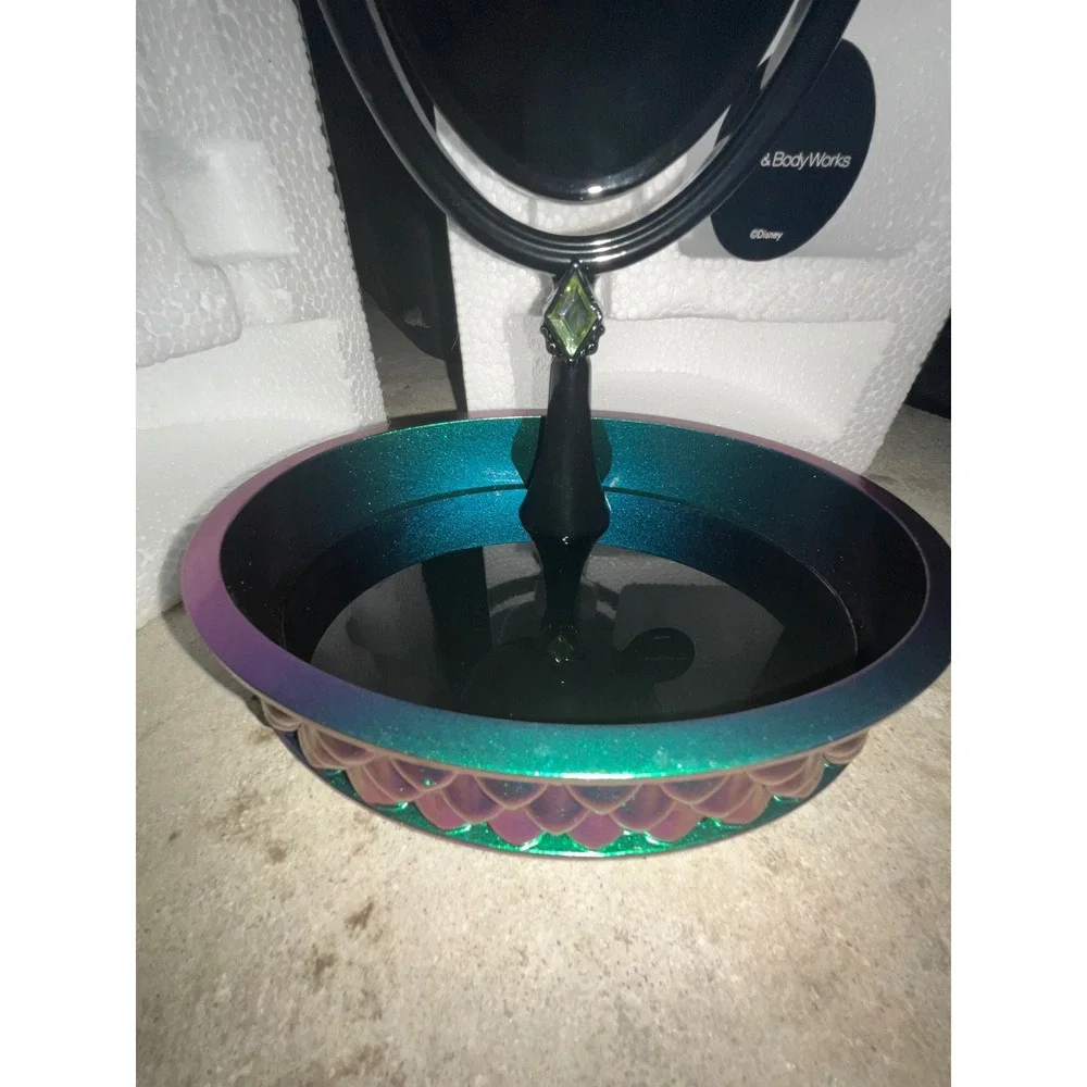 Bath and Body Works Vanity Mirror Disney Maleficent Horns Iridescent Dragon